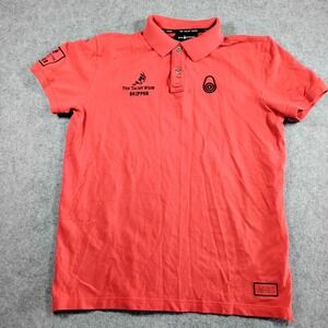 Sail Racing The Yacht Week Skipper Polo Shirt Mens Large Red Short Sleeve